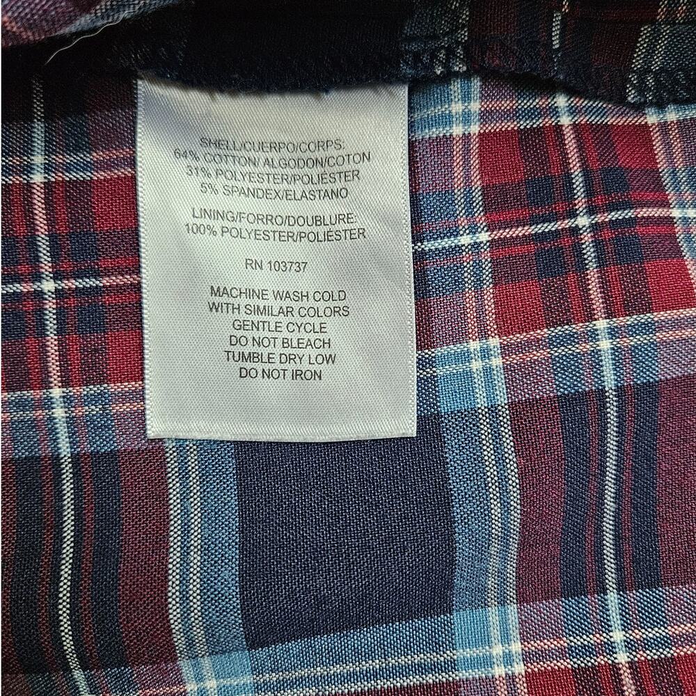 Donna Morgan Plaid Fit Flare Dress Size 0 - Picture 7 of 7